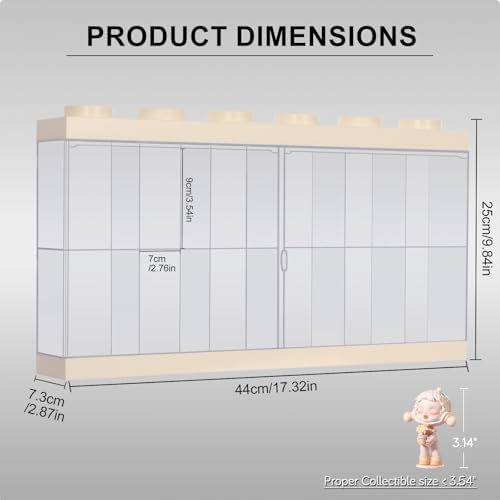 Wall-Mounted White Acrylic Display Case with White LED Light, 12-Grid Clear Showcase Shelf, No-Assembly Dustproof Organizer for Mini Figures, Collectibles - Image 5