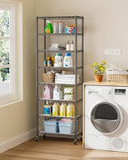 Golpart 8Tier Adjustable Storage Shelves Metal Wire Shelving Standing Shelf - Image 6