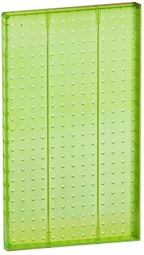 Azar 771322-GRE Pegboard 1-Sided Wall Panel, Green Translucent Color, 2-Pack by AzarDisplays