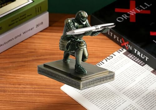 Knight Pen Holder Pen Stand Desk Organizer and Accessories Green - Image 3