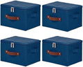 4PCS Storage Bins with Zipper Lids Decorative Lidded Basket Box by VinneGenzz
