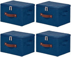 4PCS Storage Bins with Zipper Lids Decorative Lidded Basket Box by VinneGenzz