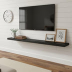 Vivelove Deep Floating Shelves 72x12” Set of 1, Black - Image 4