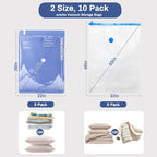 10 Pack Vacuum Storage Bags with Electric Pump, Space Saver for Home - Image 2
