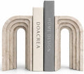 Decorative Bookends for Shelves – Heavy Duty Book Ends for Heavy Books, Stone-Inspired Composite Bookends, Non-Slip Base, Modern Home Office Decor, Gift Box Included, Set of 2 by Unknown