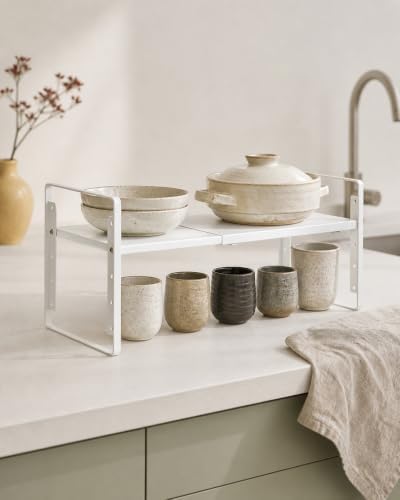 Nxconsu Kitchen Cabinet Shelf Organizers, Countertop Riser, 8.6" 1 Pack - Image 4