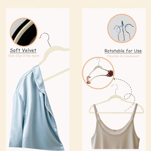 Urby Extra Wide Hangers for Plus Size Clothes, 21 Inch, Velvet, 24pk - Image 6