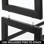 mDesign Metal 3 Tier Adjustable/Expandable Shoe and Boot Storage Organizer Rack - Space-Saving, Angled Vertical Storage - Closet, Entryway, Mudroom, Bedroom, Garage - Black - Image 5