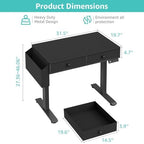 KLUVIS Electric Standing Desk, 32 Inch, Black - Image 3