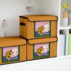 Stackable Storage Bins with Lids,Closet Organizers Fabric Box for Home and Office,Blanket Clothes Organizers,Under Bed Storage Containers 3 Pack - Image 4