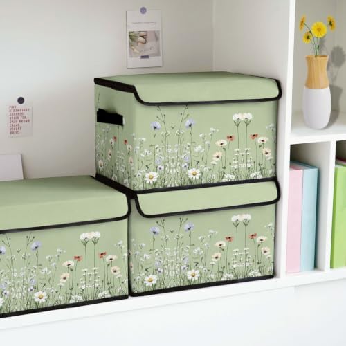 Fabric Storage Bins with Lids,Under Bed Storage Containers 3Pack - Image 6