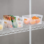 Sterilite 9.5 x 6.5 x 4 Inch Small Open Scoop Front Clear Storage Bin with Comfortable Carry Through Handles for Household Organization (32 Pack) - Image 4