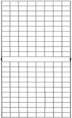 Econoco Portable Grid Panels, Black, 3 Pack, 2' x 6' - Image 2