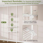 ALLZONE Tension Mount Over The Toilet Storage Shelf, No-Drill, Slim Design - Image 5