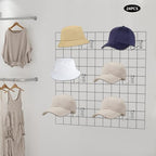 24Pcs Hat Hooks Wire Grid Wall Hat Holder Hat Display Multiple Hooks for Gridwall for Retail Cloth Wardrobe Silver - Image 3