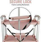 Olympia Tools 89-354 Pack N Roll Collapsible Service Cart, XL, 300LB Capacity, Rose - Image 5