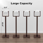 Bronze Toilet Paper Holder Stand，Stainless Steel Toilet Paper Holder Free Standing，Stable Weighted Base Floor Tissue Roll Holder for Bathroom，Modern Pivoting Toilet Paper Stand - Image 4
