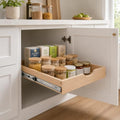 Pull Out Drawers for Cabinet Wood 15" W x 22" D Slide Out Organizer by Mobirex