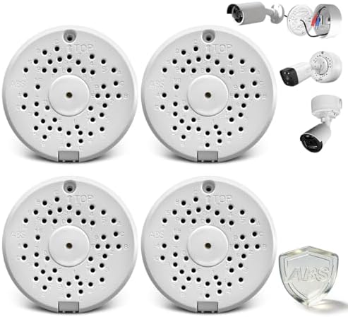 (ABS New) Security Camera Junction Box,Security Camera Bracket Outdoor,Plastic Waterproof Security Camera Mount Hide Cable Junction Box for Arlo Solar Panel Flip Cover Cable Cover by OOSSXX