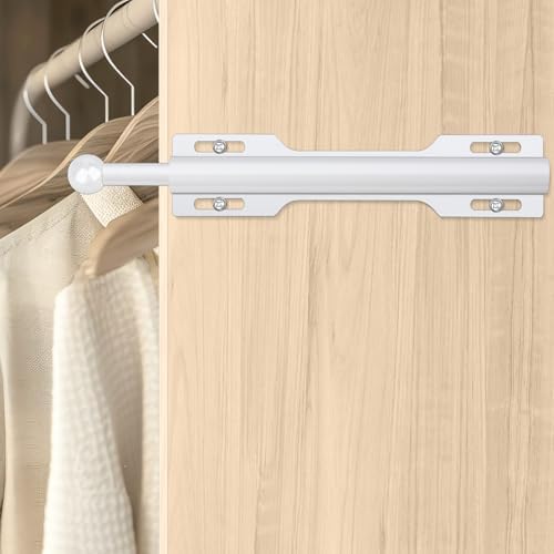 12" Valet Rod for Closet Pull Out (2 Pack, White) - Image 5