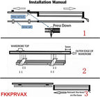 Closet Clothes Hanger Rail,Pull-Out Closet Rod 30-60cm,Wardrobe Clothing Rail,Closet Organizer Rack for Pants and Coat (450MM/17.7INCH) - Image 6