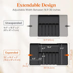 Lifewit Extra Large Silverware Drawer Organizer, Expandable Utensil Tray - Image 4