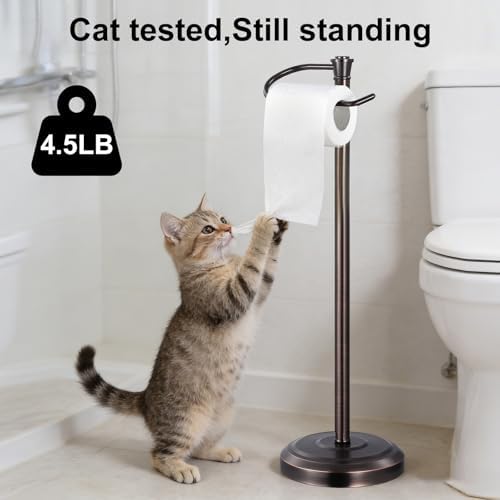 Bronze Toilet Paper Holder Free Standing，Stainless Steel - Image 3