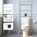 Home Zone Living Over-the-Toilet Bathroom Storage Cabinet Organizer - Image 6