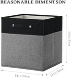 FinishingBo 13x13x13 Storage Cube Bins 6 Pack, Cube Shelf Baskets - Image 3