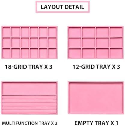 Frebeauty Jewelry Trays for Drawer,Set of 9 Jewelry Organizer and Storage - Image 4