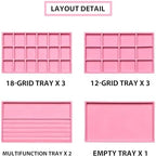 Frebeauty Jewelry Trays for Drawer,Set of 9 Jewelry Organizer and Storage - Image 4
