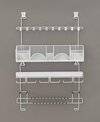 Men’s Over the Door/Wall Hanging Closet Tie and Belt Organizer Rack # 9300 in White 43 Hooks for Men’s Organization Patented - Image 4