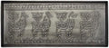 HF by LT Llama Pattern Metal Boot Tray, 30 x 13 inches, Antique Zinc Finish by HFbyLT
