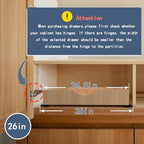 Pull Out Cabinet Drawers - 9x2 Size Options (10-29'W,18-21'D), Pre-Assembled with Soft Close Slides, Solid Beechwood, Easy Installation(DRAWER-26x16) - Image 6