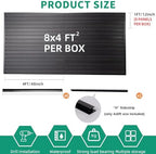 FRAYSCENT Slat Wall Paneling Garage Slat Wall Storage Systems Slatwall Panels Power Tool Organizer Wall Mount, PVC Garage Storage & Organization Products Slate Board (Black, 4ft x 8ft) - Image 3