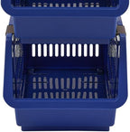 4 Pack Stacking Storage Baskets, Open Front for Pantry Organizers and Storage, Plastic Stackable Storage Bins, Dorm Room Essentials, Pantry Storage for Food, Kitchen and Home Organization (Blue) - Image 7