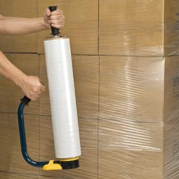 WOD Industrial Strength Stretch Film Dispenser with Adjustable Handle - Fits 12", 15", and 18" Widths, Compatible with 1.5", 2", and 3" Cores, Heavy Duty Aluminum Base for Pallet Wrapping (6 Pack) - Image 3