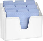 Acrimet Horizontal Triple File Folder Organizer Sorter, Letter Size, White - Image 5