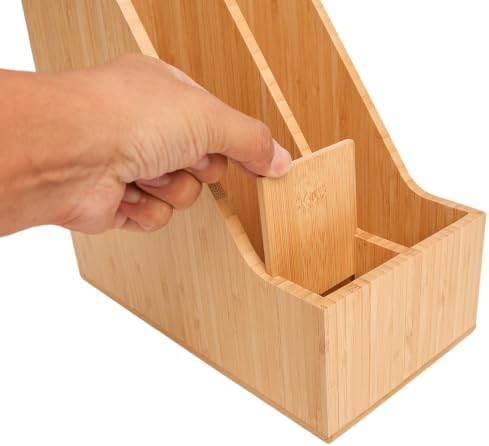 Bamboo File Folder Holder Book Holder Document Rack - Image 7