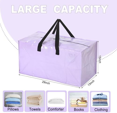 4 Pcs 24 Gallon Extra Large Moving Bags Heavy Duty Storage Bag - Image 2