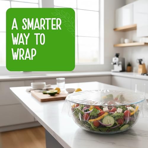 Eco Green Living Biodegradable Cling Film Bio Cling Wrap 100% Compostable, BPA & Plastic-Free Food Wrap, Vegan, Fridge & Freezer Safe, Recyclable Cardboard Dispenser. 4 Pack 30cm x 30m - Image 7