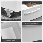 TIOPGHAD 2-Pack Under Bed Storage Drawers Organizer with Wheels, White - Image 6