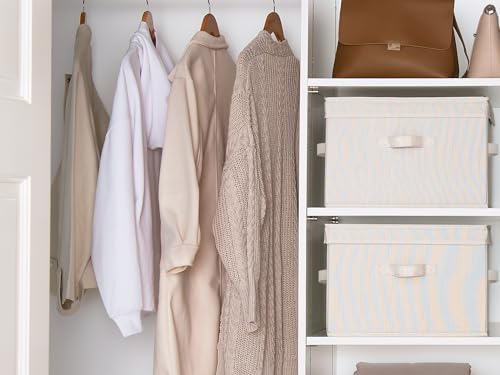 StorageWorks Fabric Storage Bins with Lids, Closet Storage Bins - Image 4