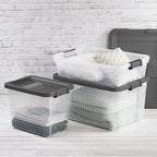 6 Pack 40 Quart Storage Bins with Lids, Underbed Plastic Storage Containers - Image 5