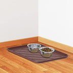 All Weather Boot Tray 4 Pack - Small Water Resistant Plastic Utility Shoe Mat for Indoor and Outdoor Use in All Seasons by Stalwart (Brown) - Image 7