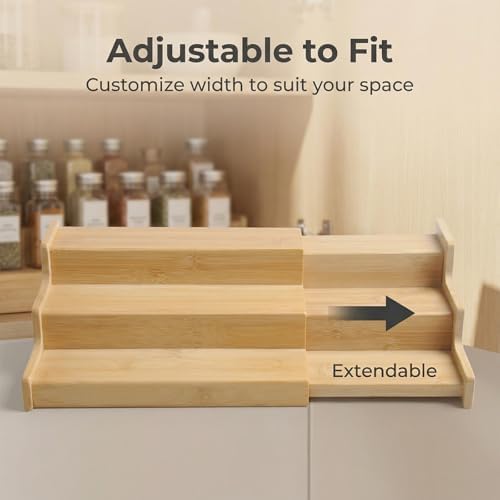 JinDoWin Spice Rack Organizer for Cabinets,Countertop & Pantries,2 Pack - Image 7