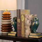 Book Ends for Shelves, Owl Decorative Bookends Bronze Bird Book Stopper Unique Kids Book Holders with Anti-Slip Base Luxurious Bookends for Kids Rooms Office Home Decor(Bronze) - Image 6