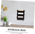 Plastic Wall File Holder Horizontal Storage Organizer - Image 3