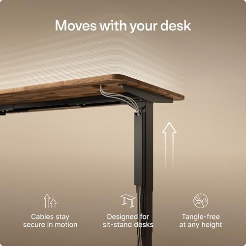 Desktronic Magnetic Cable Management Tray — No Drill Under Desk Cord Organizer, Holds 10 Cables, Reinforced Steel Cable Holder for Home Office, Gaming Setup & Sit-Stand Desks - Image 6