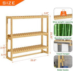 RRX Bathroom Shelf Storage Organizer, Shelf 3-Tier Adjustable Layer, Beige - Image 3